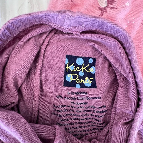 Kickee Pants Bamboo Ruffled Fairy Lounge Set 6-12M - Picture 4 of 9